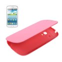 CUSTODIA ORIZZONTALE FLIP COVER per SAMSUNG S7562 GALAXY S DUOS COLORE ROSA