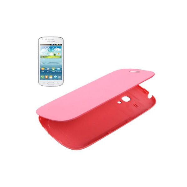 CUSTODIA ORIZZONTALE FLIP COVER per SAMSUNG S7562 GALAXY S DUOS COLORE ROSA