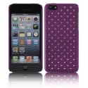 CUSTODIA BACK RIGIDA CON BRILLANTINI per APPLE IPHONE 5c COLORE VIOLA