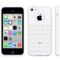 CUSTODIA GEL TPU SILICONE CON FORI per APPLE IPHONE 5c COLORE BIANCO