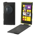 CUSTODIA VERTICALE SLIM FLIP per NOKIA LUMIA 1020, EOS, 909, RM-875, RM-877, RM-876 COLORE NERO CARBON