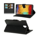 CUSTODIA FLIP ORIZZONTALE per SAMSUNG GALAXY NOTE 3, N9000, N9002, N9005 CON STAND E PORTA CARTE COLORE NERO