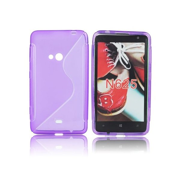 CUSTODIA GEL TPU SILICONE DOUBLE per NOKIA LUMIA 625 COLORE VIOLA