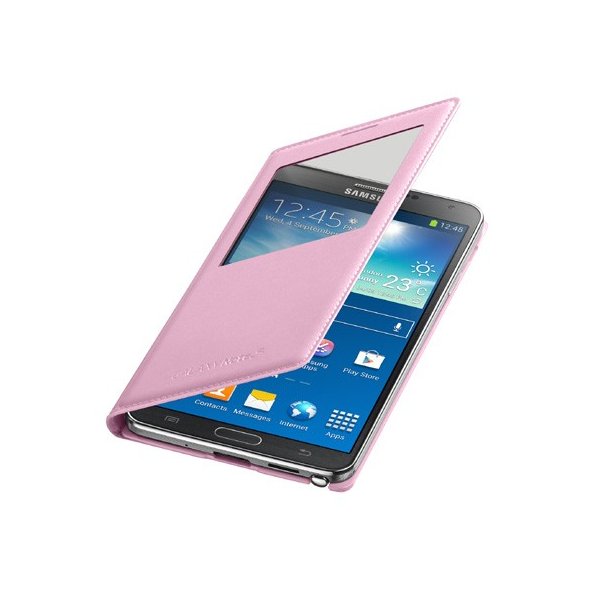 CUSTODIA ORIGINALE SAMSUNG EF-CN900BIEGWW - S VIEW COVER ROSA per GALAXY NOTE 3, N9000 BLISTER