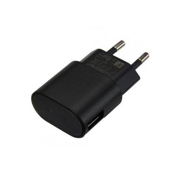 CARICATORE DA RETE 1300mAh ORIGINALE NOKIA CON 1 PORTA USB COLORE NERO AC-50E BULK