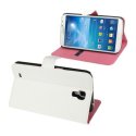 CUSTODIA FLIP ORIZZONTALE per SAMSUNG I9200 GALAXY MEGA 6.3, I9205 CON STAND E PORTA CARTE COLORE BIANCO EFFETTO GLITTERATO