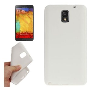 CUSTODIA GEL TPU SILICONE per SAMSUNG GALAXY NOTE 3, N9000, N9002, N9005 COLORE BIANCO