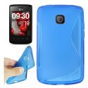 CUSTODIA GEL TPU SILICONE DOUBLE per LG OPTIMUS L1 II, E410 COLORE BLU