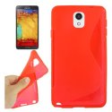 CUSTODIA GEL TPU SILICONE DOUBLE per SAMSUNG GALAXY NOTE 3, N9000, N9002, N9005 COLORE ROSSO