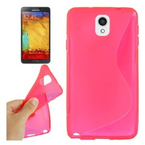 CUSTODIA GEL TPU SILICONE DOUBLE per SAMSUNG GALAXY NOTE 3, N9000, N9002, N9005 COLORE ROSA