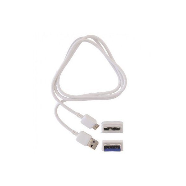 CAVO MICRO USB 3.0 - LUNGHEZZA 1 MT COLORE BIANCO