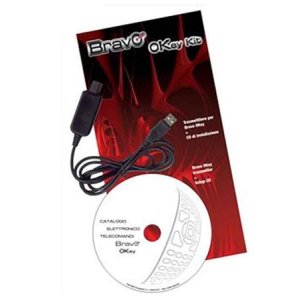 KIT PER PROGRAMMAZIONE AD INFRAROSSI TELECOMANDI SERIE OKEY (PROGRAMMATORE USB/IR - CD CATALOGO BRAVO OKEY) BRAVO