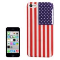 CUSTODIA BACK RIGIDA per APPLE IPHONE 5c FANTASIA BANDIERA USA