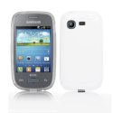 CUSTODIA GEL TPU SILICONE LUCIDA per SAMSUNG S5310 GALAXY POCKET NEO, S5312 COLORE BIANCO