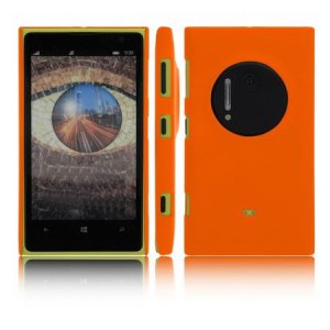 CUSTODIA BACK RIGIDA per NOKIA LUMIA 1020, EOS, 909, RM-875, RM-877, RM-876 COLORE ARANCIONE