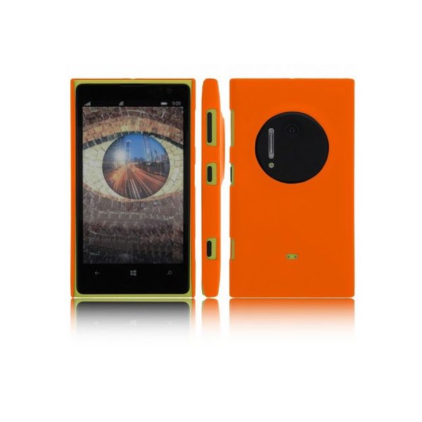 CUSTODIA BACK RIGIDA per NOKIA LUMIA 1020, EOS, 909, RM-875, RM-877, RM-876 COLORE ARANCIONE