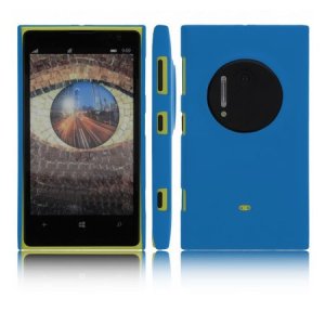 CUSTODIA BACK RIGIDA per NOKIA LUMIA 1020, EOS, 909, RM-875, RM-877, RM-876 COLORE BLU