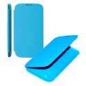 CUSTODIA ORIZZONTALE FLIP COVER per APPLE IPHONE 4, 4S COLORE AZZURRO