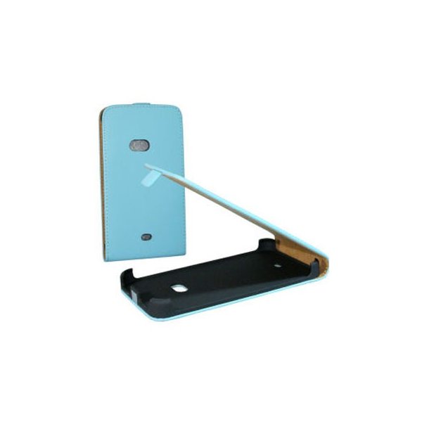 CUSTODIA FLIP SLIM VERTICALE SIMILPELLE per NOKIA LUMIA 625 COLORE AZZURRO