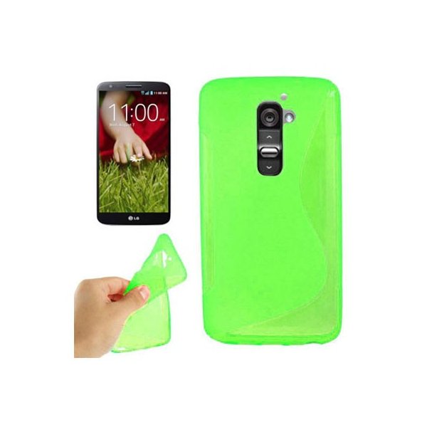 CUSTODIA GEL TPU SILICONE DOUBLE per LG OPTIMUS G2, D802, D802TA, D803 COLORE VERDE