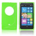 CUSTODIA GEL TPU SILICONE DOUBLE per NOKIA LUMIA 1020, EOS, 909, RM-875, RM-877, RM-876 COLORE VERDE