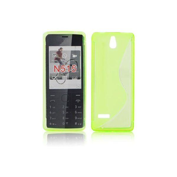 CUSTODIA GEL TPU SILICONE DOUBLE per NOKIA 515 COLORE VERDE