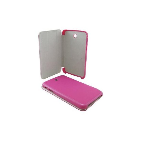 CUSTODIA FLIP ORIZZONTALE per SAMSUNG P3200 GALAXY TAB 3 7.0 CON STAND COLORE ROSA