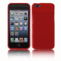 CUSTODIA GEL TPU SILICONE LUCIDA per APPLE IPHONE 5c COLORE ROSSO