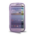 CUSTODIA GEL TPU SILICONE FLIP BOOK per SAMSUNG I8260 GALAXY CORE, I8262 COLORE VIOLA