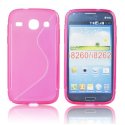 CUSTODIA GEL TPU SILICONE per SAMSUNG I8260 GALAXY CORE, I8262 COLORE ROSA