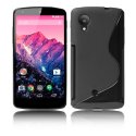 CUSTODIA per LG NEXUS 5 (D820) IN GEL TPU SILICONE DOUBLE COLORE NERO