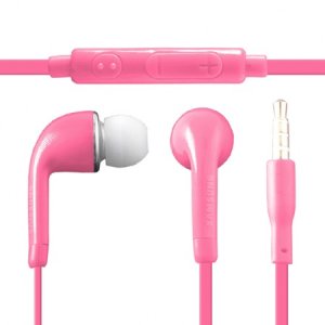 AURICOLARE STEREO con CONNETTORE JACK 3,5mm - GOMMINI E TASTO DI RISPOSTA/VOLUME ROSA SAMSUNG EO-HS3303WEGWW BULK