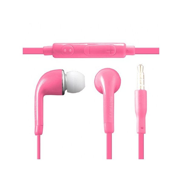 AURICOLARE STEREO con CONNETTORE JACK 3,5mm - GOMMINI E TASTO DI RISPOSTA/VOLUME ROSA SAMSUNG EO-HS3303WEGWW BULK