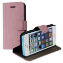 CUSTODIA FLIP ORIZZONTALE PELLE per APPLE IPHONE 5c CON STAND E PORTA CARTE COLORE ROSA