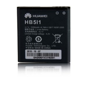 BATTERIA ORIGINALE HUAWEI HB5I1 per C8300, G7010, M735, U8350 1100 mAh LI-ION BULK SEGUE COMPATIBILITA'..