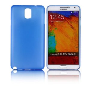 CUSTODIA BACK RIGIDA SLIM DA 0,35mm per SAMSUNG GALAXY NOTE 3, N9000, N9002, N9005 COLORE AZZURRO