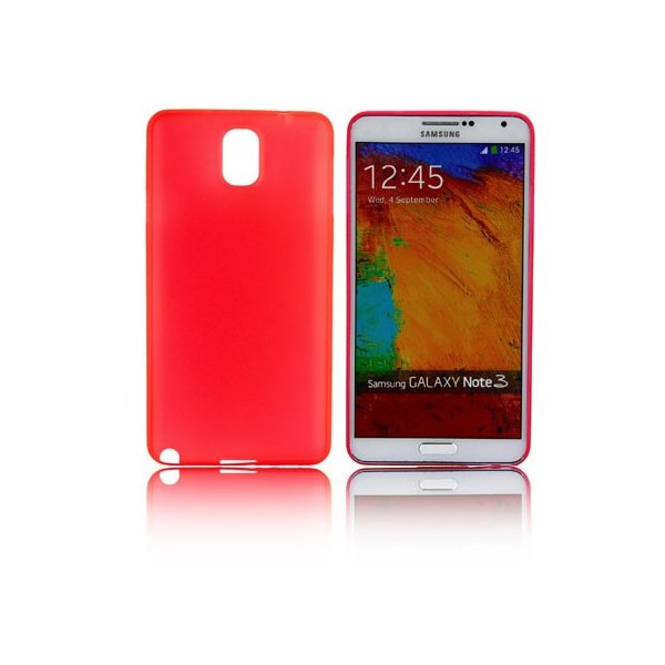 CUSTODIA BACK RIGIDA SLIM DA 0,35mm per SAMSUNG GALAXY NOTE 3, N9000, N9002, N9005 COLORE ROSSO