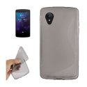 CUSTODIA per LG NEXUS 5 (D820) IN GEL TPU SILICONE DOUBLE COLORE GRIGIO