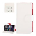 CUSTODIA FLIP ORIZZONTALE PELLE RUVIDA per BLACKBERRY Z30 CON STAND E PORTA CARTE COLORE BIANCO