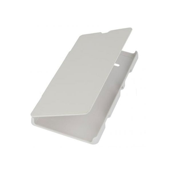 CUSTODIA FLIP COVER ORIZZONTALE per SONY XPERIA SP, M35H, HSPA C5302, LTE C5306, LTE C5303 COLORE BIANCO