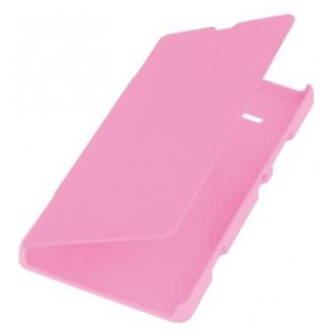 CUSTODIA FLIP COVER ORIZZONTALE per SONY XPERIA SP, M35H, HSPA C5302, LTE C5306, LTE C5303 COLORE ROSA