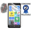 PELLICOLA PROTEGGI DISPLAY ANTI IMPRONTA NOKIA LUMIA 625 CONFEZIONE 2 PEZZI