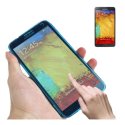 CUSTODIA GEL TPU SILICONE FLIP BOOK TOUCH SCREEN per SAMSUNG GALAXY NOTE 3, N9000, N9002, N9005 COLORE BLU