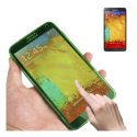 CUSTODIA GEL TPU SILICONE FLIP BOOK TOUCH SCREEN per SAMSUNG GALAXY NOTE 3, N9000, N9002, N9005 COLORE VERDE