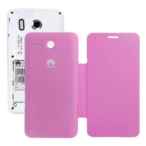 CUSTODIA FLIP COVER ORIZZONTALE per HUAWEI ASCEND Y320 COLORE FUCSIA