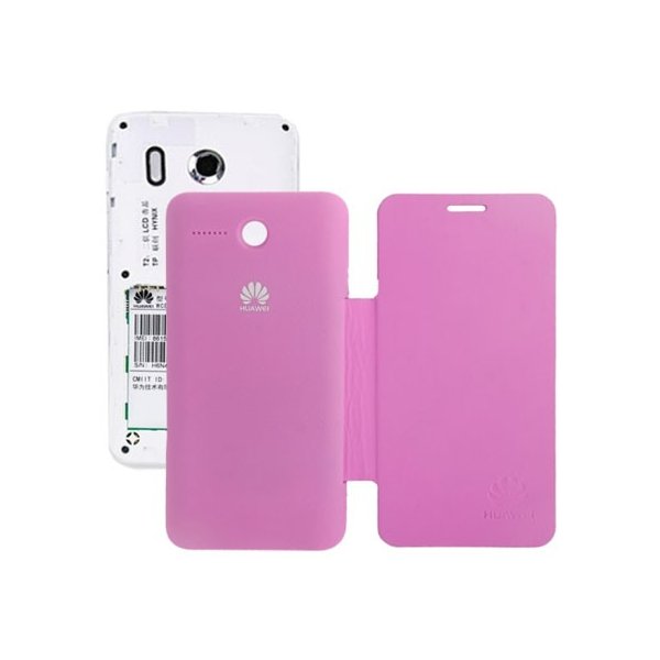 CUSTODIA FLIP COVER ORIZZONTALE per HUAWEI ASCEND Y320 COLORE FUCSIA