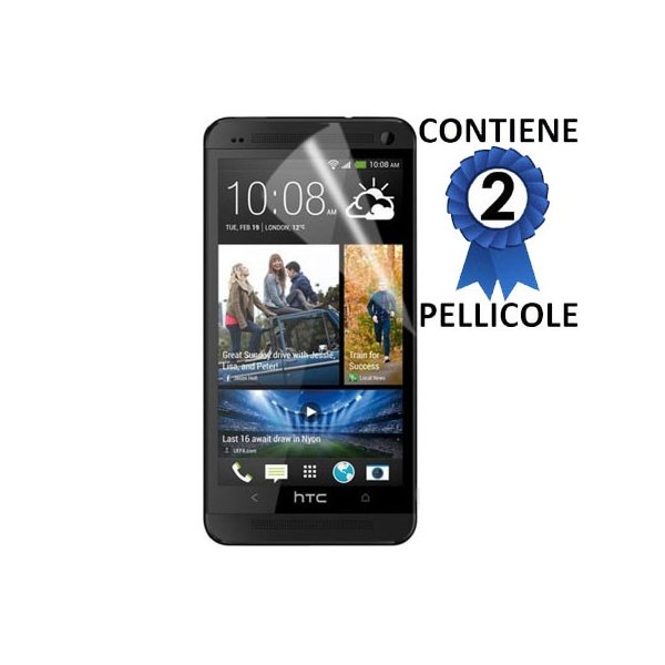 PELLICOLA PROTEGGI DISPLAY HTC ONE MAX CONFEZIONE 2 PEZZI