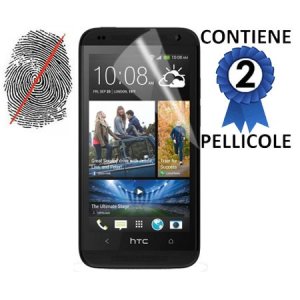 PELLICOLA PROTEGGI DISPLAY ANTI IMPRONTA HTC DESIRE 601, ZARA CONFEZIONE 2 PEZZI