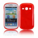 CUSTODIA GEL TPU SILICONE LUCIDA per SAMSUNG I8260 GALAXY CORE, I8262 COLORE ROSSO