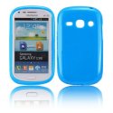 CUSTODIA GEL TPU SILICONE LUCIDA per SAMSUNG I8260 GALAXY CORE, I8262 COLORE BLU